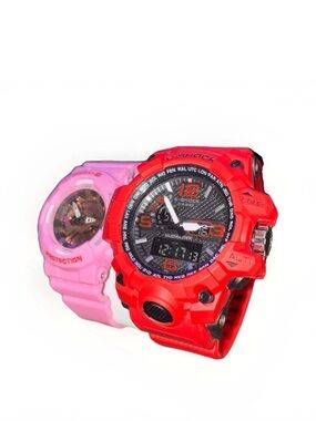 G-Shock Red and Pink Kids Dual-Watch Set